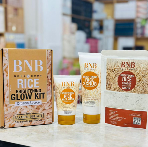 BNB 3 in 1 Rice Extract & Glow Kit